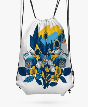Рюкзак  "Українські барви в квітах"