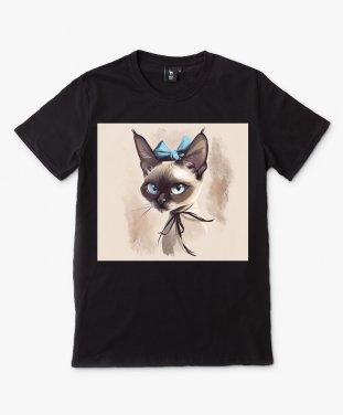 Чоловіча футболка Орієнтальна Сіамська Кішка