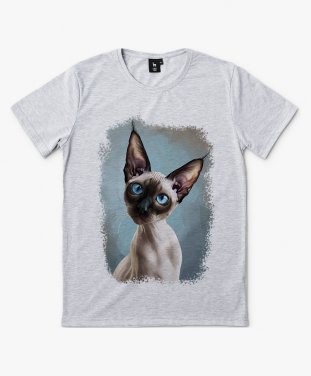 Чоловіча футболка Oрієнтальний Сіамський Кіт