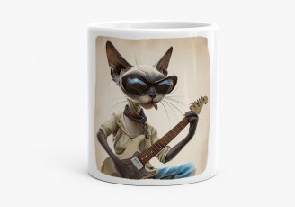 Чашка Oрієнтальний Кіт Гитарист