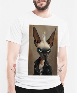 Чоловіча футболка Кіт Сфінкс Панк