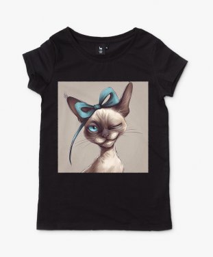 Жіноча футболка Сіамська Орієнтальна Кішка