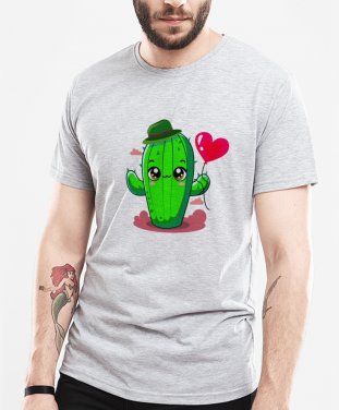 Чоловіча футболка малиш зелений кактусик 