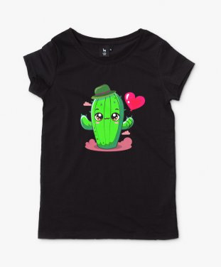 Жіноча футболка малиш зелений кактусик 