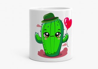 Чашка малиш зелений кактусик 