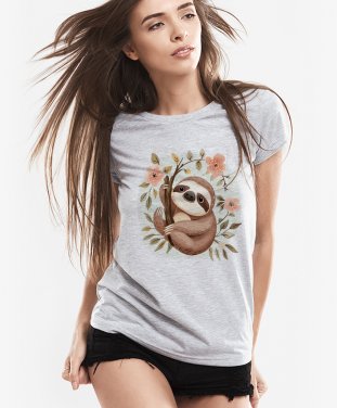 Жіноча футболка Лінивець  