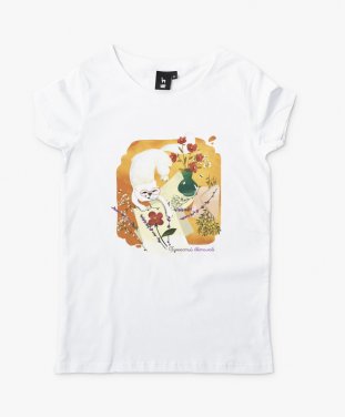 Жіноча футболка Пухнастий квітолюб