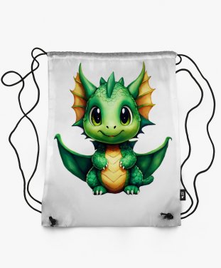 Рюкзак Зелений  аніме дракоша