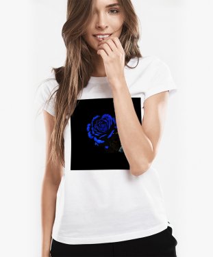 Жіноча футболка Блакитна троянда