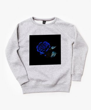 Жіночий світшот Блакитна троянда