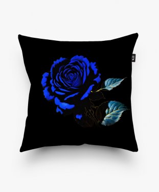 Подушка квадратна Блакитна троянда