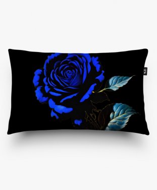 Подушка прямокутна Блакитна троянда