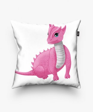 Подушка квадратна Рожевий дракон