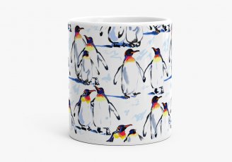 Чашка Королівські пінгвіни. Символ сім'ї і кохання