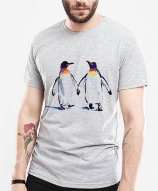 Чоловіча футболка Закохані пінгвіни