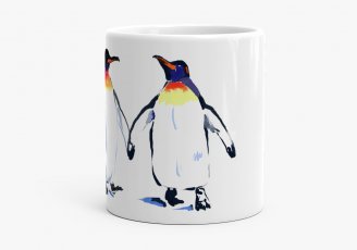 Чашка Закохані пінгвіни
