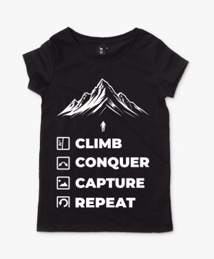 Жіноча футболка Climb Repeat