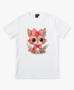 Чоловіча футболка Кішка Дівчина