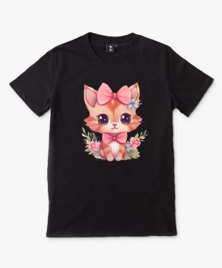 Чоловіча футболка Кішка Дівчина