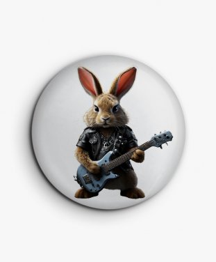 Значок Кролик грає метал