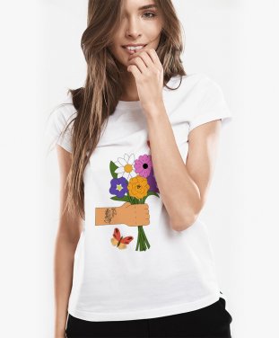 Жіноча футболка Букет квітів