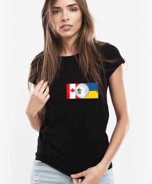 Жіноча футболка Україна та Канада