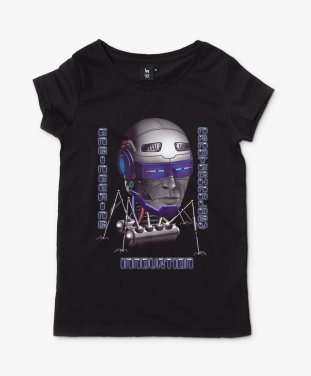Жіноча футболка Robot, Engineering,Innovation,Nanotechnology. (Робот, Машинобудування, іновації, нанотехнолонії)