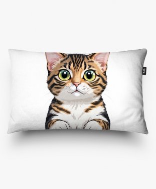 Подушка прямокутна Миле кошеня з великими очима