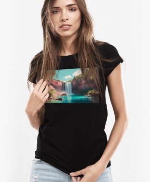 Жіноча футболка Райський Водоспад