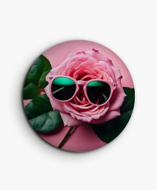 Значок Рожева Троянда в сонцезахисних окулярах