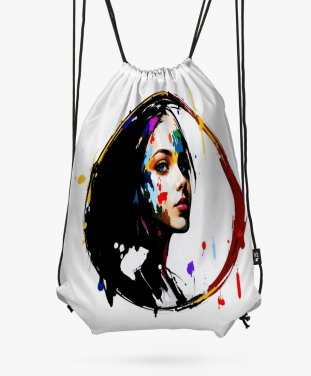 Рюкзак Обличчя дівчини в абстрактному стилі
