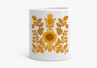 Чашка Тризуб флорал Україна 