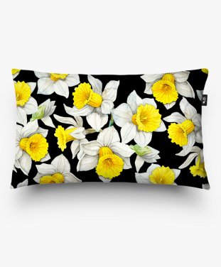Подушка прямокутна daffodils flowers 