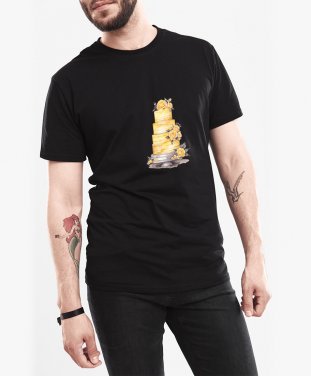 Чоловіча футболка Торт з квітами