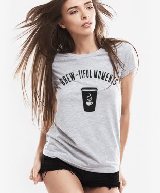 Жіноча футболка Красиві Кавові Моменти