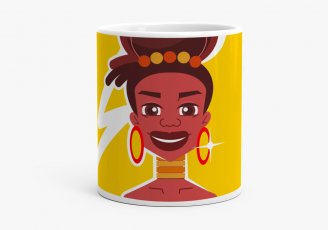 Чашка Silhouette of african girl