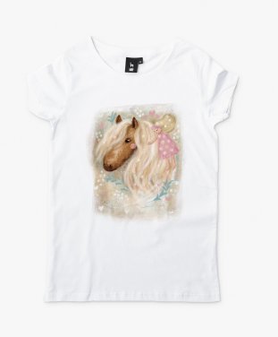 Жіноча футболка Казкова конячка із дічинкою