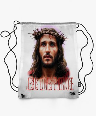 Рюкзак Jesus loves everyone (Ісус любить всіх)