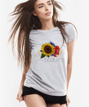 Жіноча футболка Ukrainian flowers