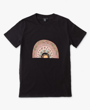 Чоловіча футболка Веселка у стилі бохо / Boho Rainbow