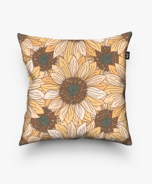 Подушка квадратна Соняшник (патерн) / Sunflowers (pattern)
