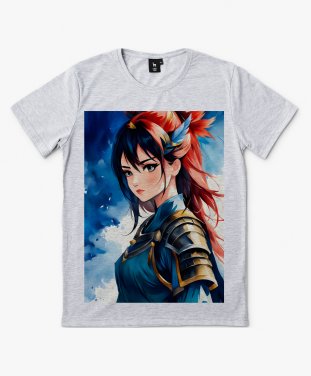 Чоловіча футболка Аніме дівчина-воїн