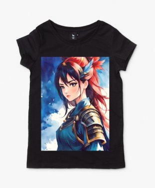 Жіноча футболка Аніме дівчина-воїн