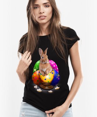 Жіноча футболка Пасхальний кролик