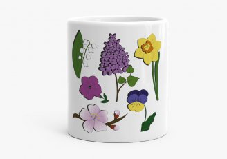 Чашка Весняні квіти
