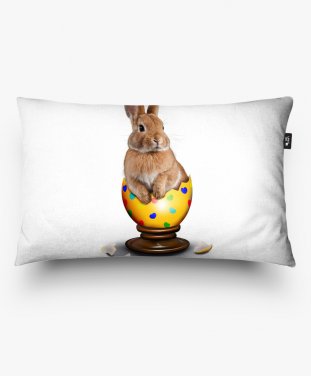 Подушка прямокутна Пасхальний кролик_