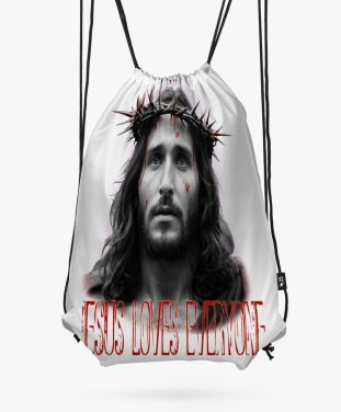 Рюкзак Jesus loves everyone_ (Ісус любить всіх)