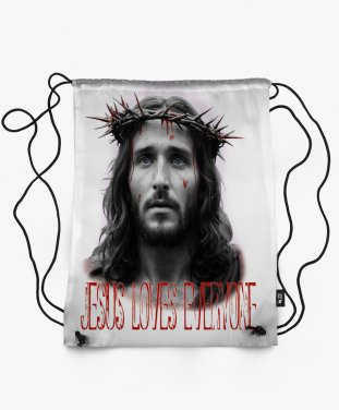 Рюкзак Jesus loves everyone_ (Ісус любить всіх)