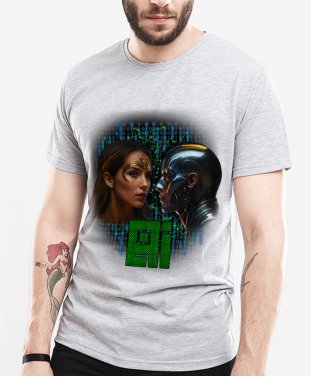 Чоловіча футболка AI(ШІ) Штучний інтелект