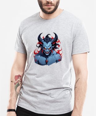 Чоловіча футболка Демон з язиками полум'я